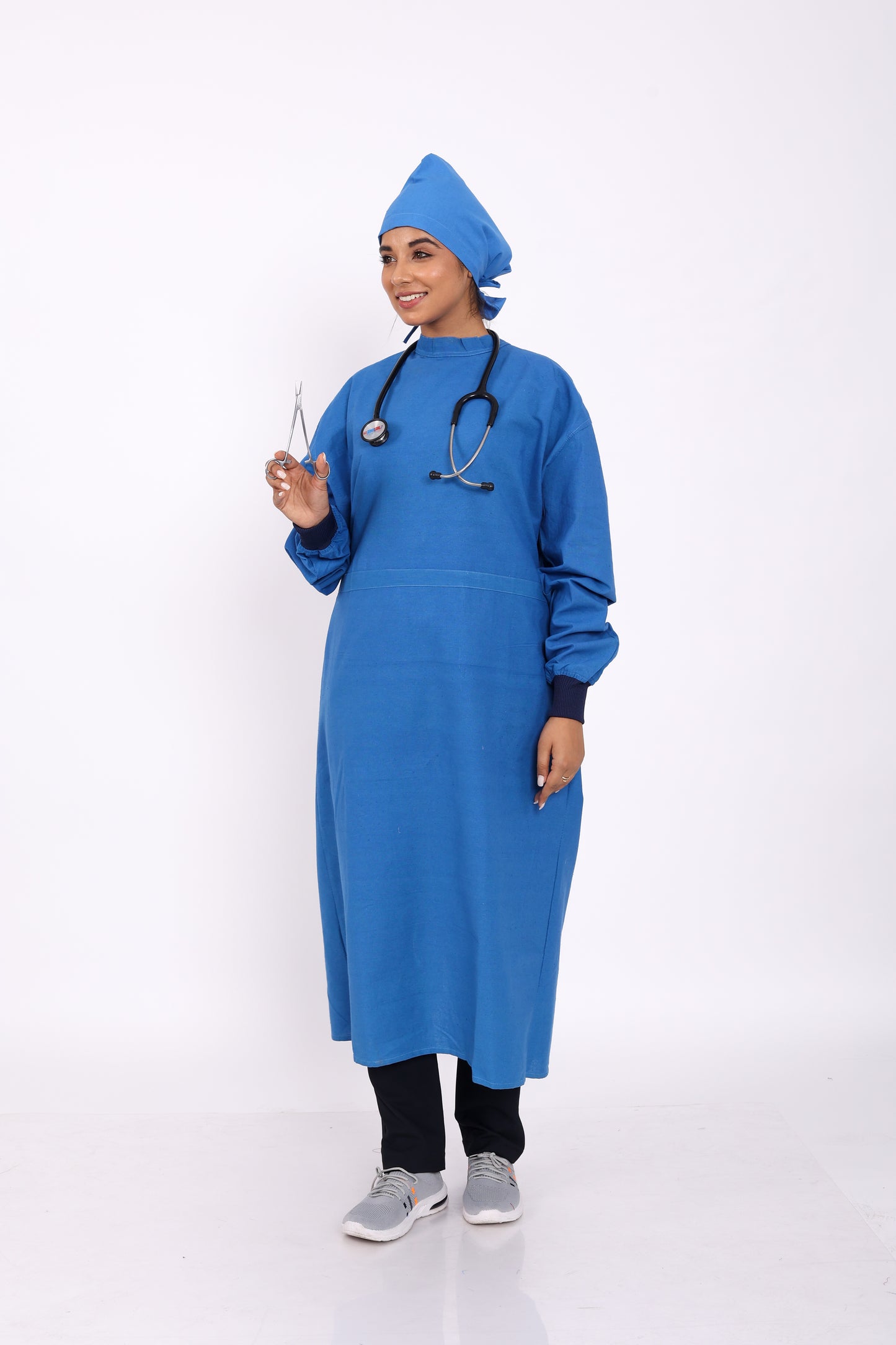 POLARIS MEDIFABRICS Women’s Pure Cotton Hospital Surgical Ot Gown