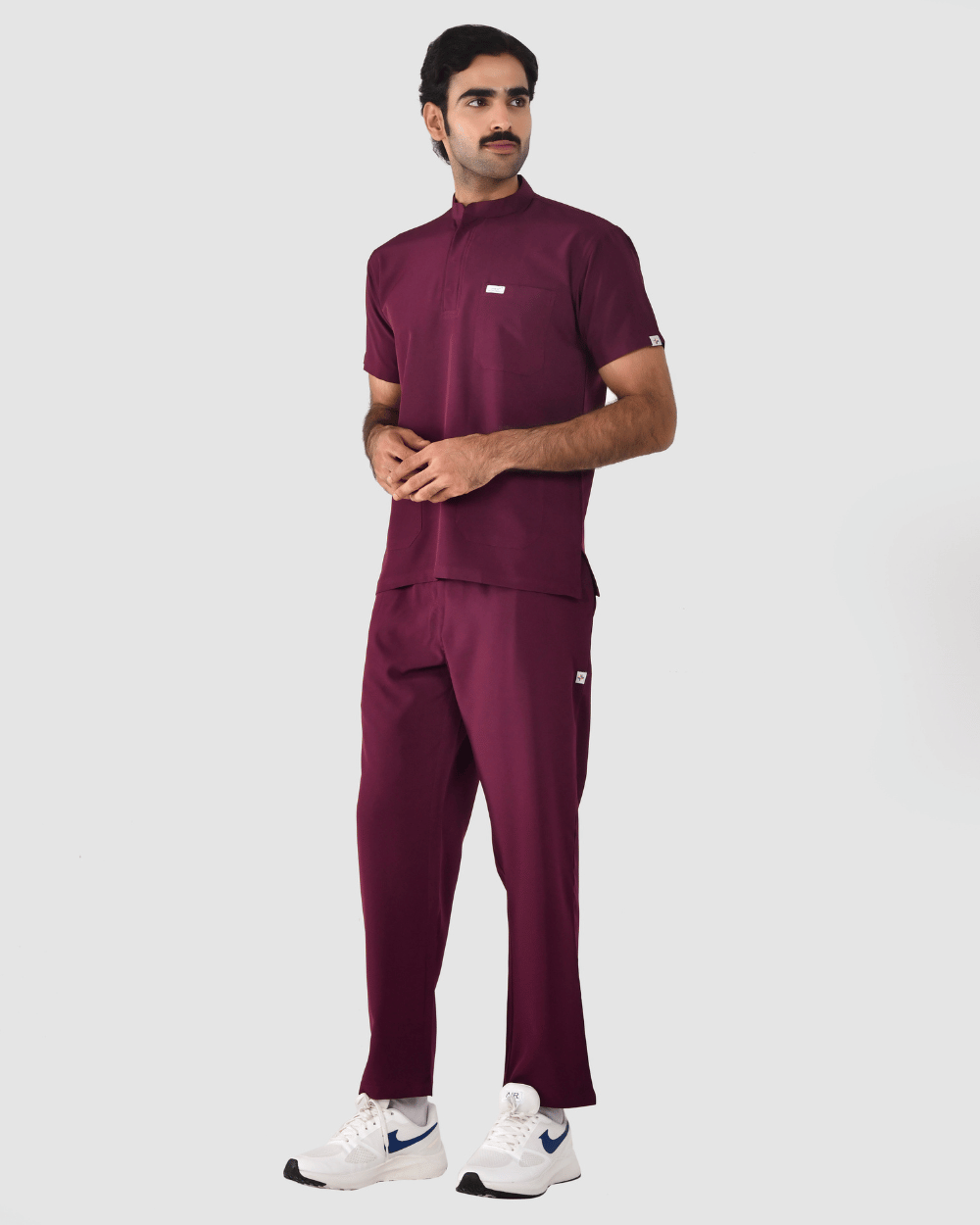 Men's Mandarin Collar Elite Scrub Set