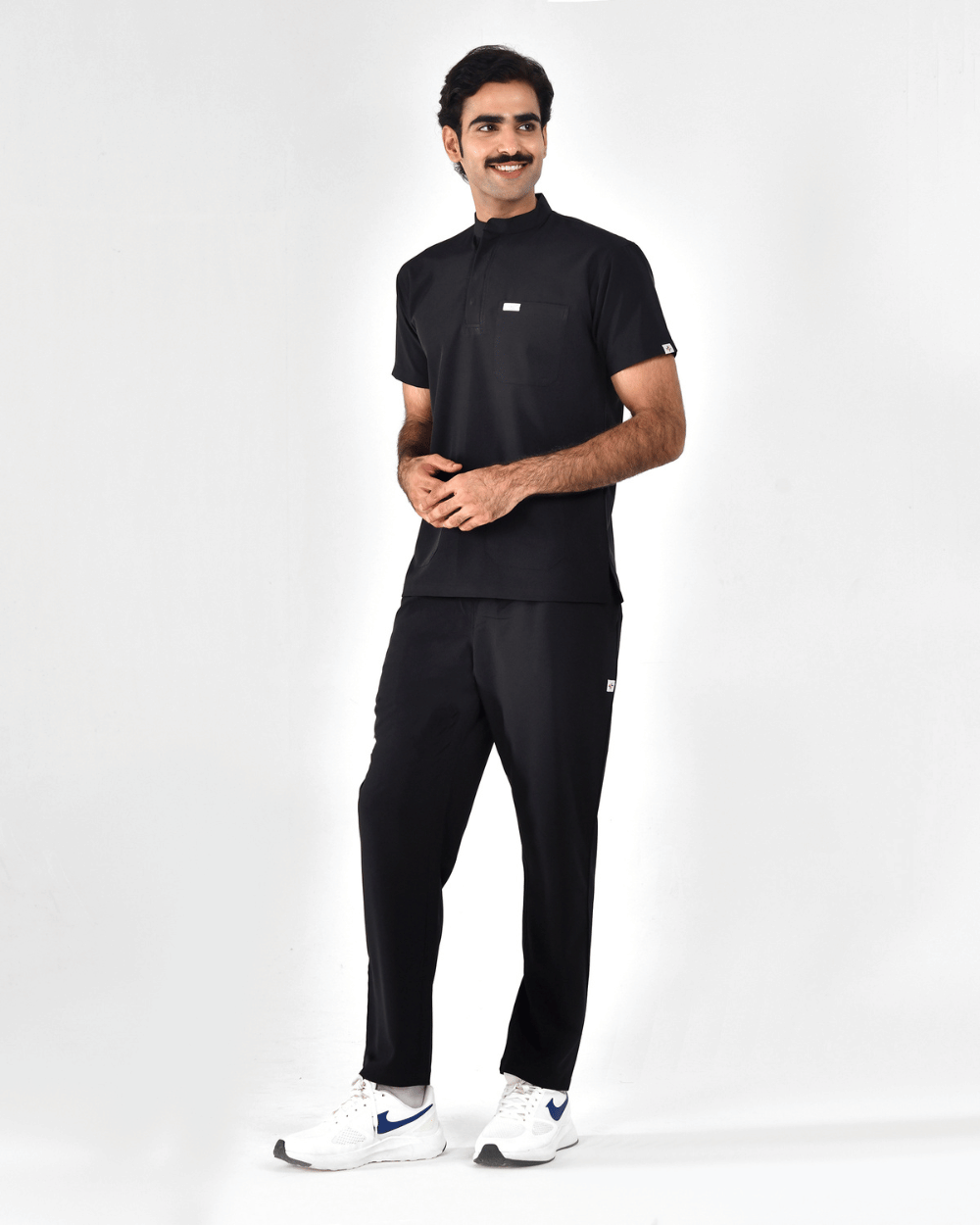 Men's Mandarin Collar Elite Scrub Set