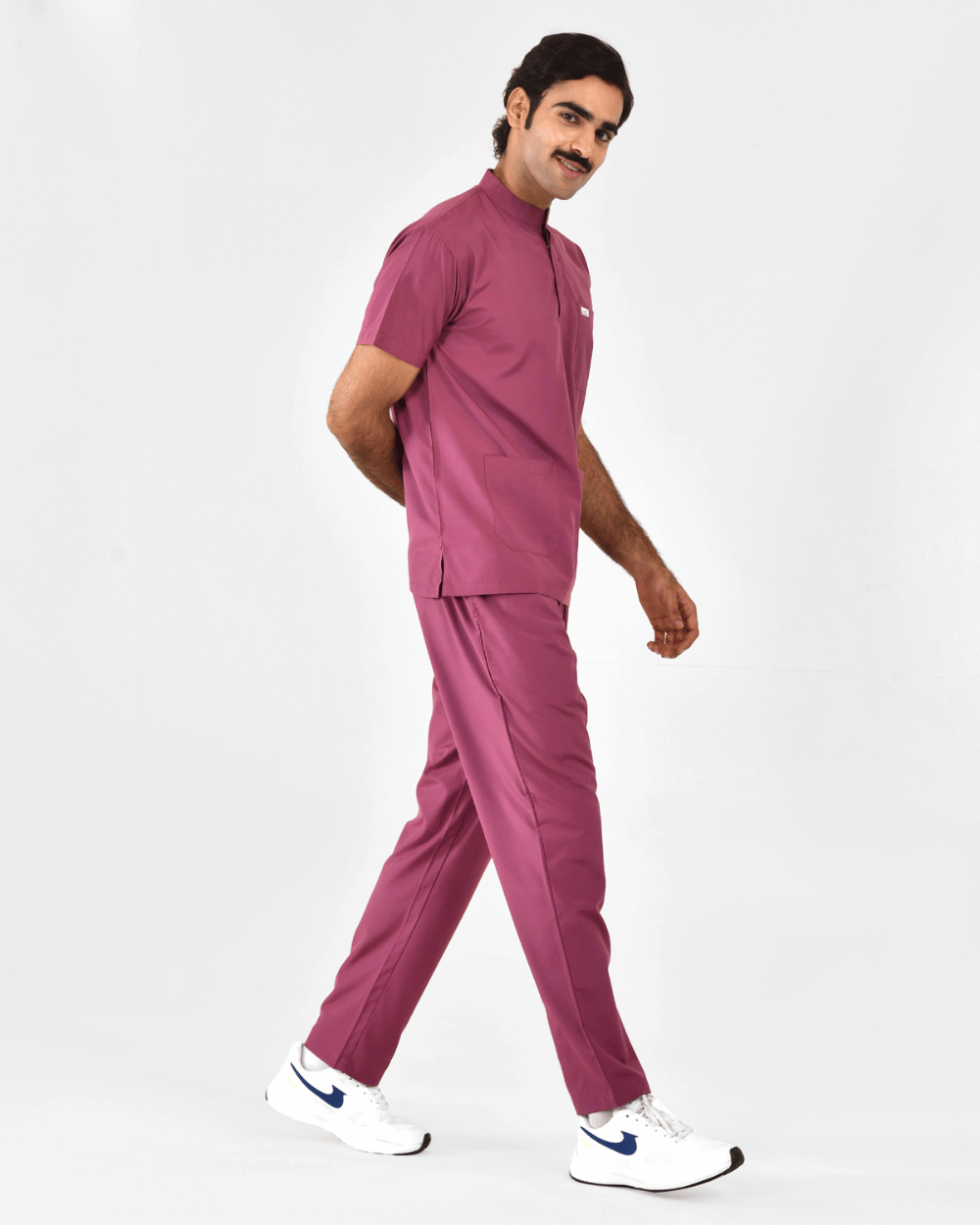 Men's Mandarin Collar Elite Scrub Set