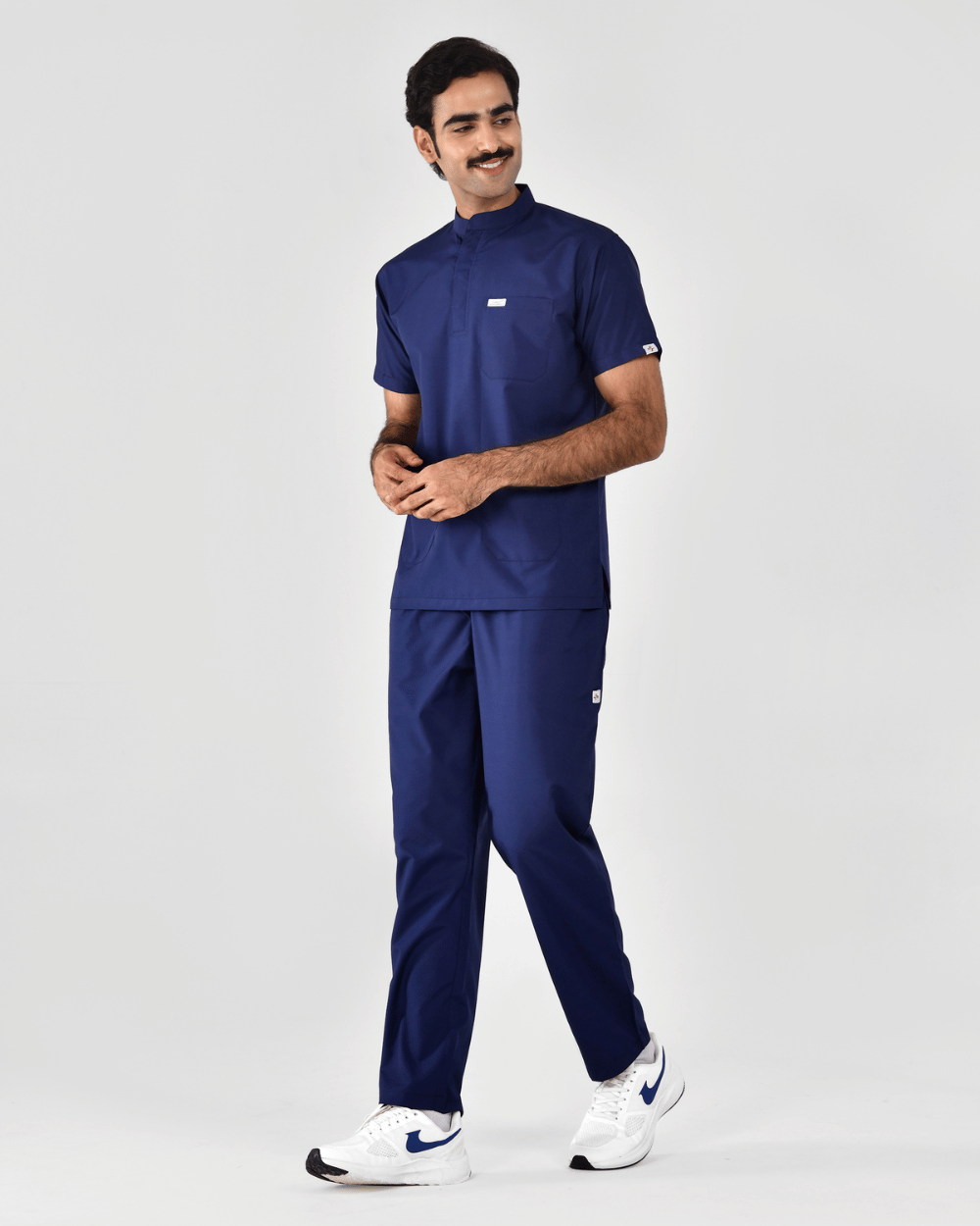 Men's Mandarin Collar Elite Scrub Set