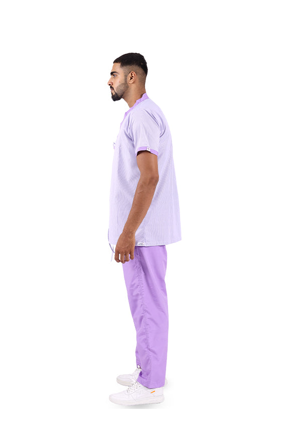 POLARIS MEDIFABRICS Men's Poly-Viscose Patient Dress with open front Overlap