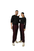 Under scrubs