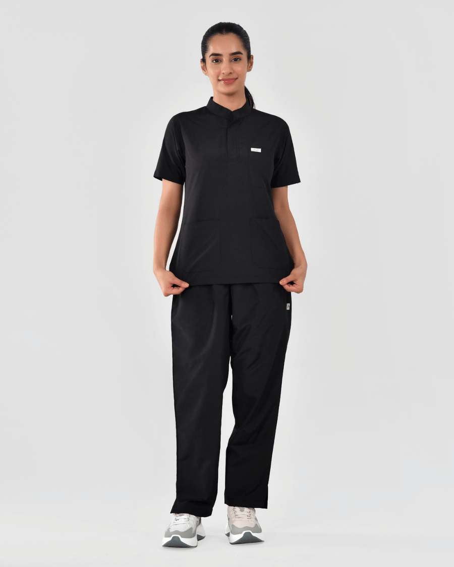 Women's FlaxPro Mandarin Collar Scrub