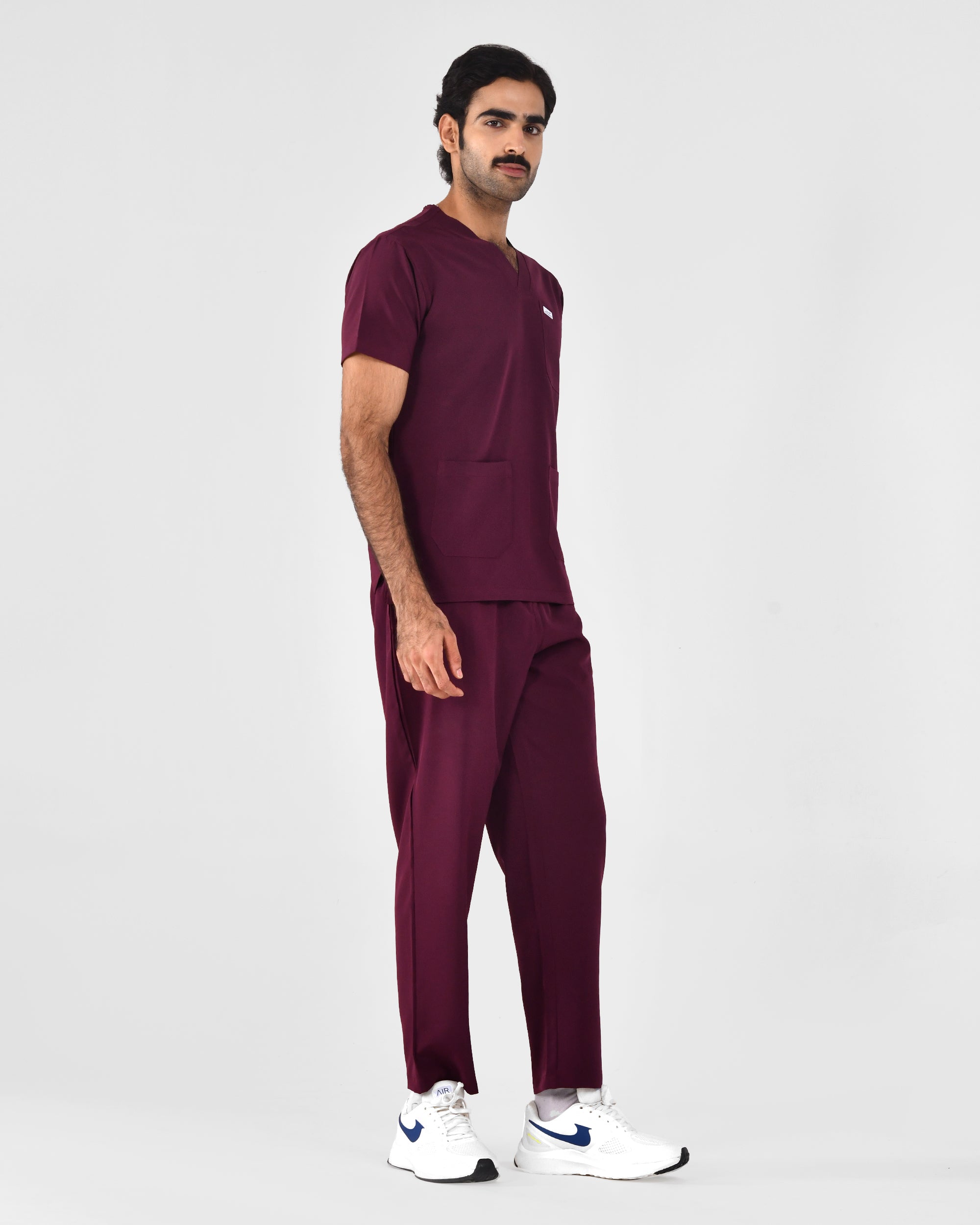 Men's V-Neck Lycra Scrub