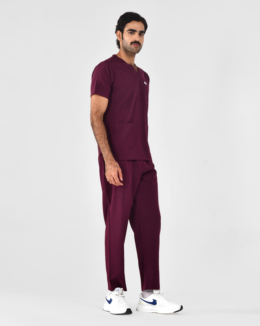 Men's V-Neck Lycra Scrub