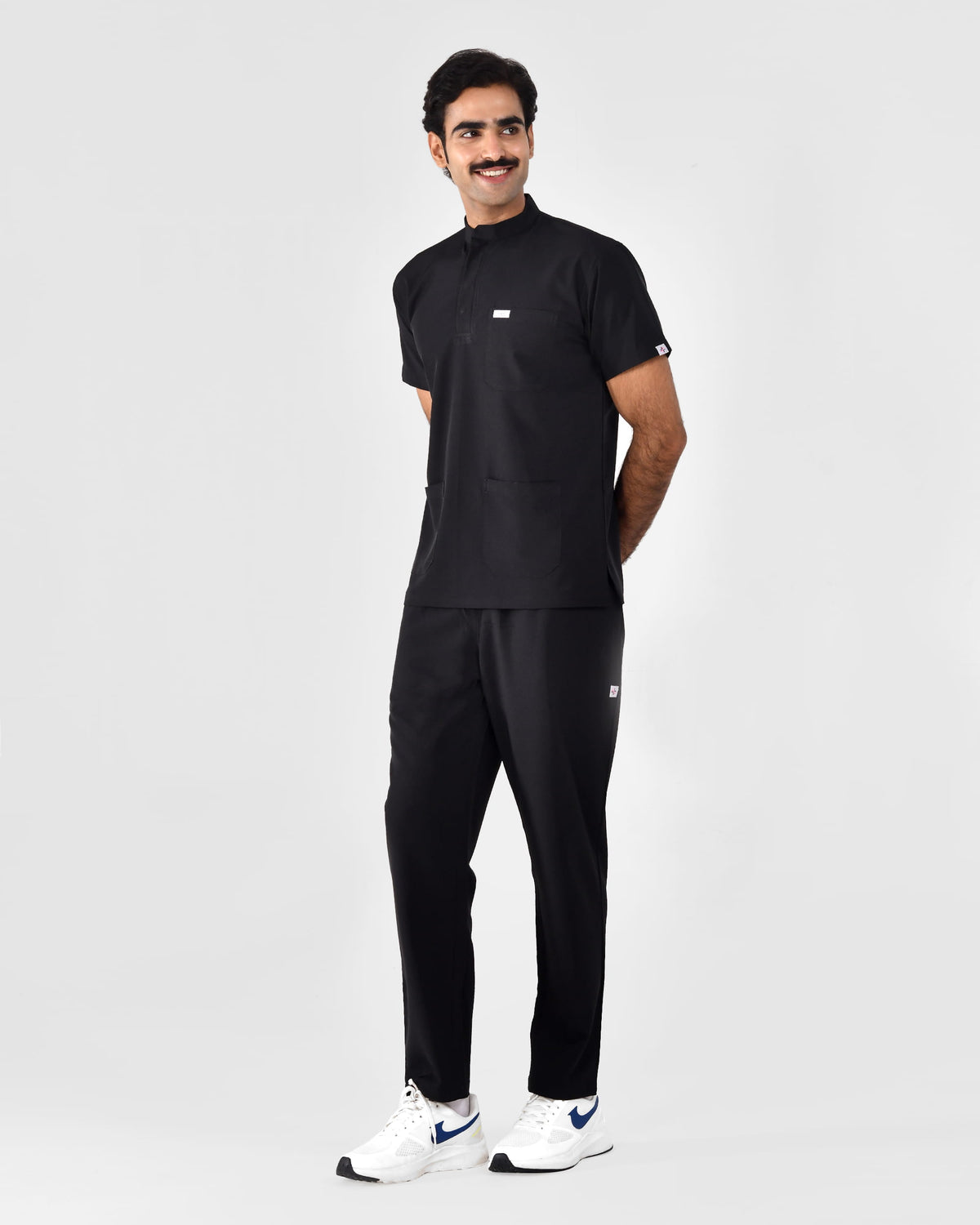 Men's Mandarin Collar Elite Scrub Set
