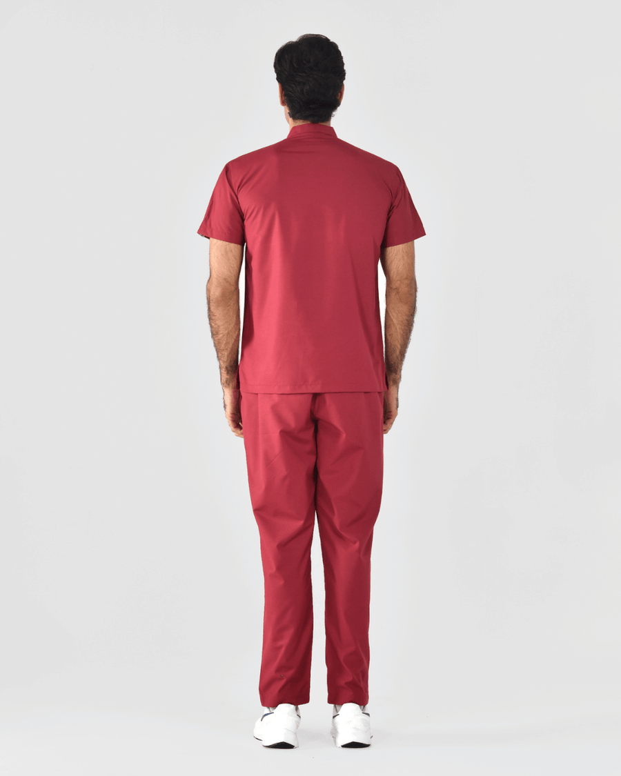 Men's FlaxPro Mandarin Collar Scrub