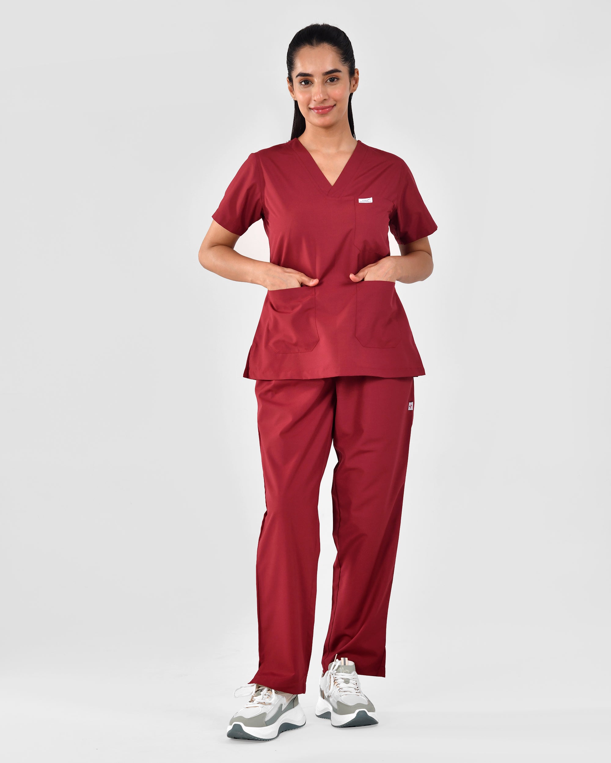 Women's V-Neck PV (poly-viscose) Scrub
