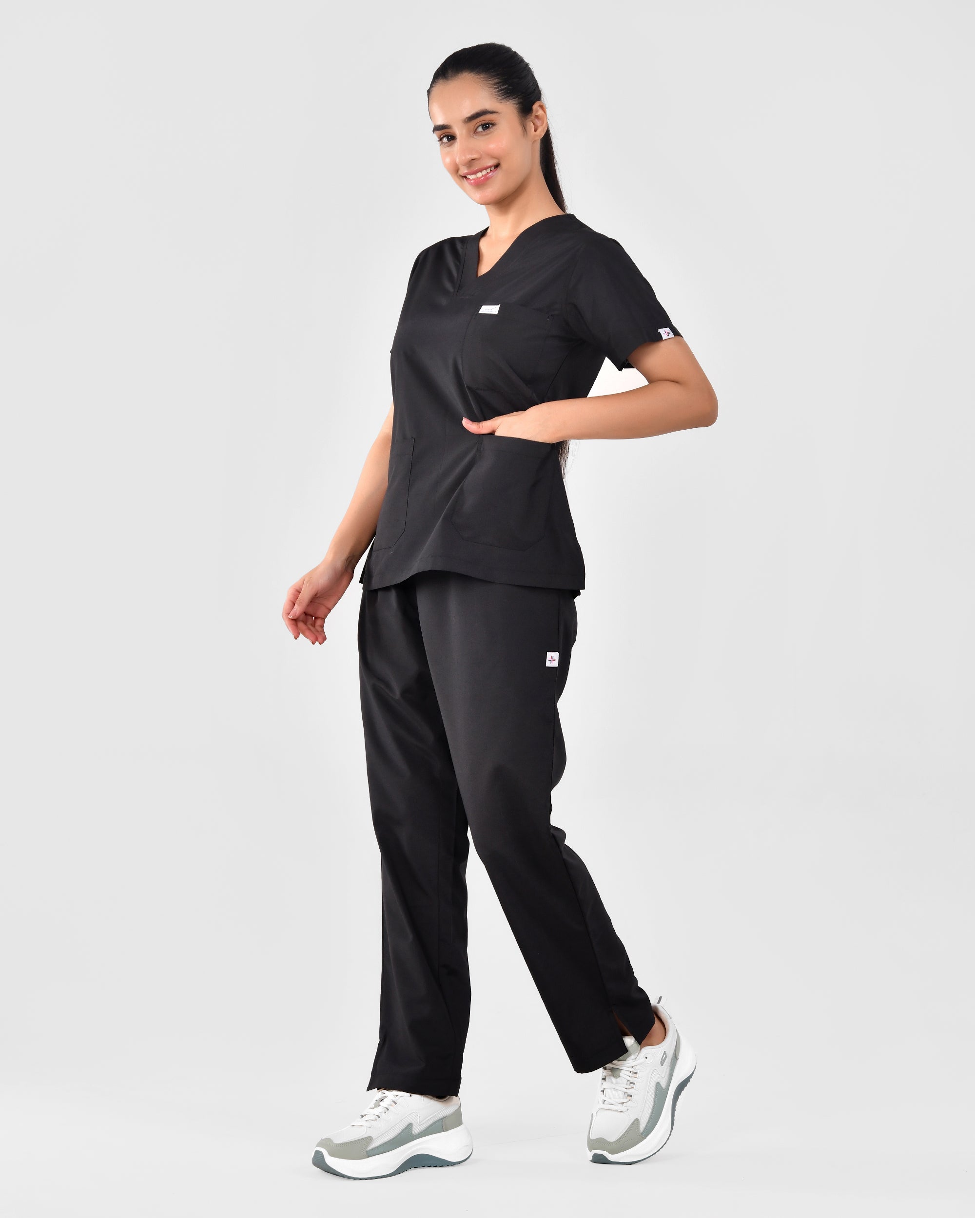 Women's V-Neck Lycra Scrub bottle