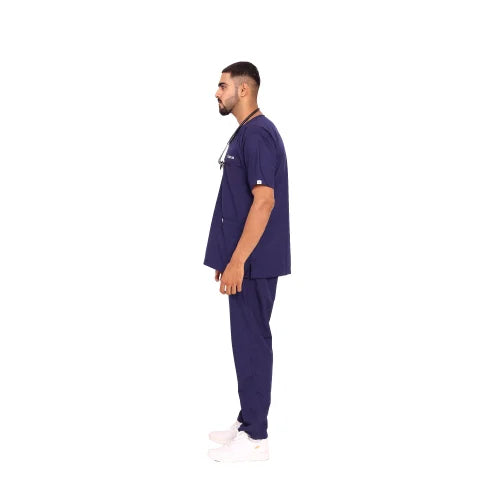 POLARIS MEDIFABRICS Men's 5-Pockets Poly-Viscose Scrub Suit